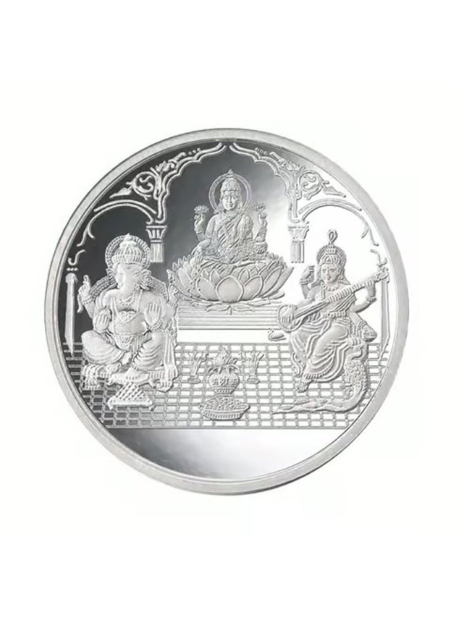 Sparkle & Shine PURE 999 SILVER COIN TRIMURTI 5 GRMS - Image 1